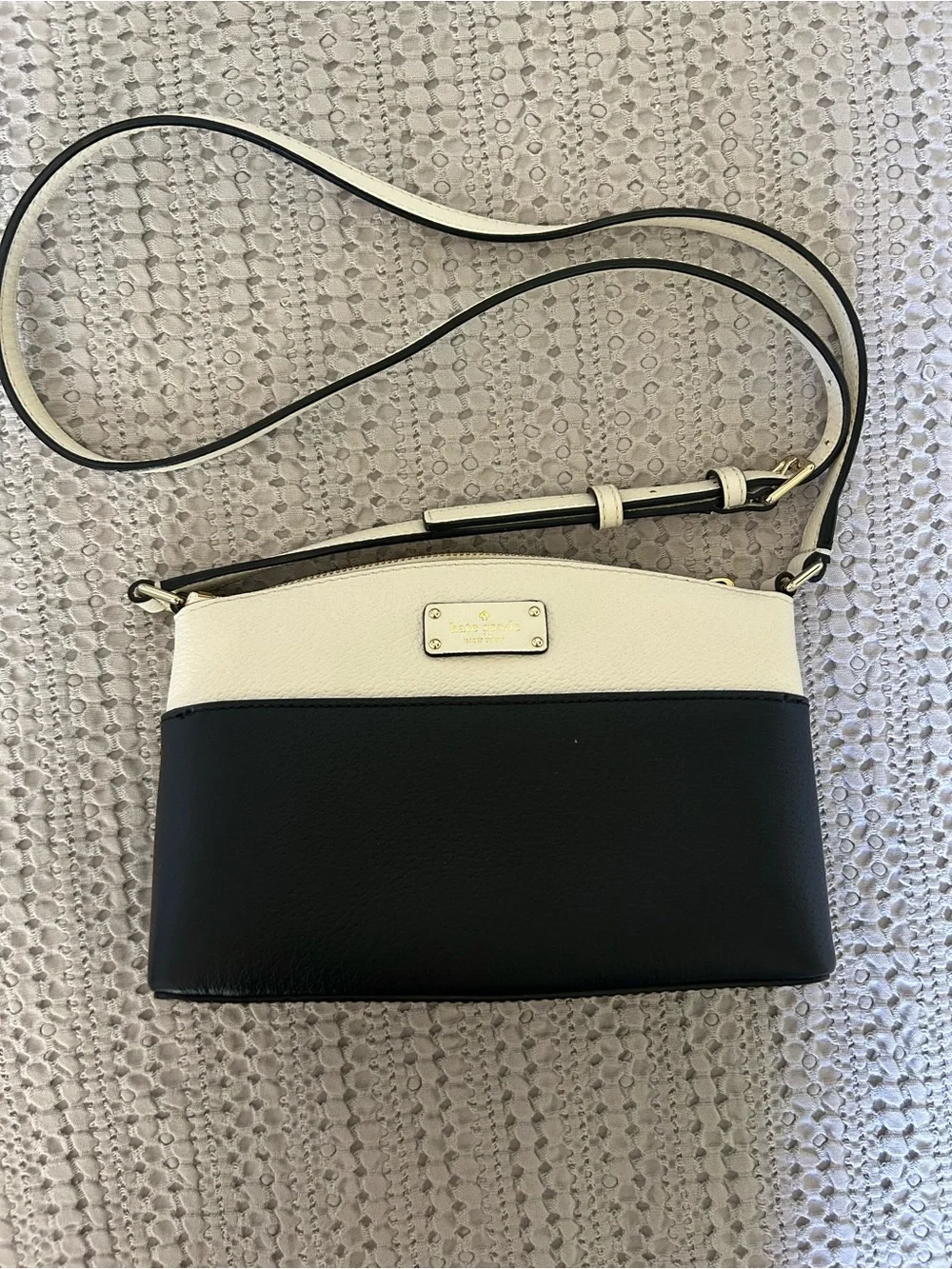 Kate Spade Two-Tone Black and White Crossbody Bag